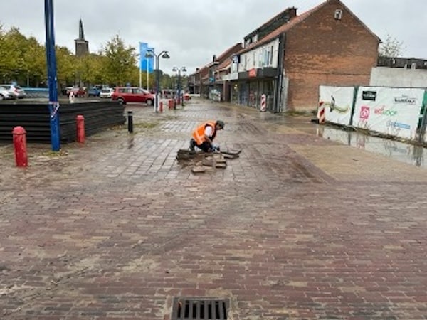 straatwerk winkelstraat terpstaat