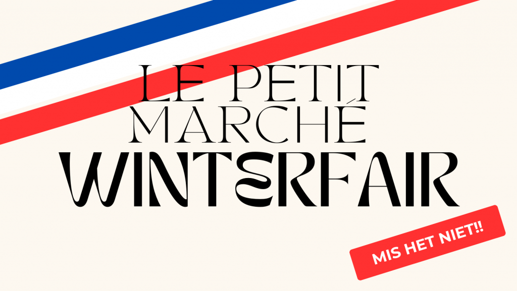 Affiche in Franse stijl van le petit marche winterfair