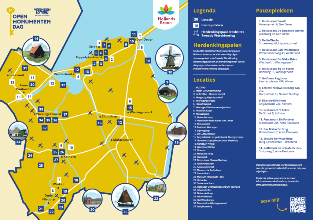 Open monumentendag kaart 2025