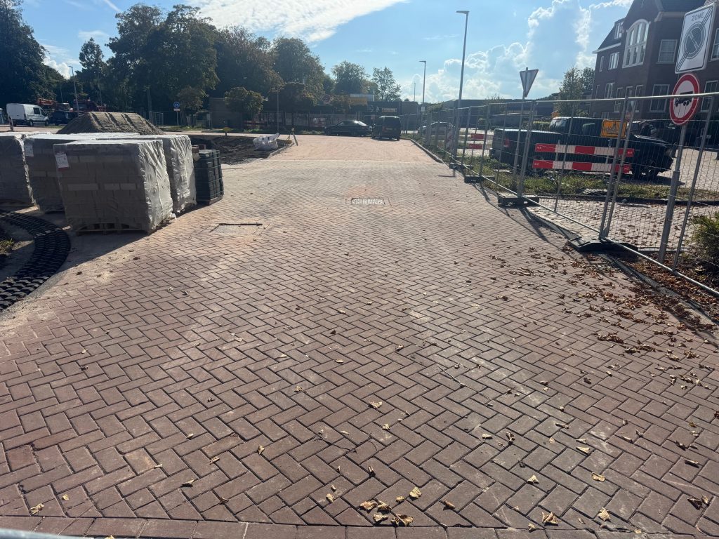 voortgang fase 4.3 van de herinrichting Terpstraat Wieringerwerf