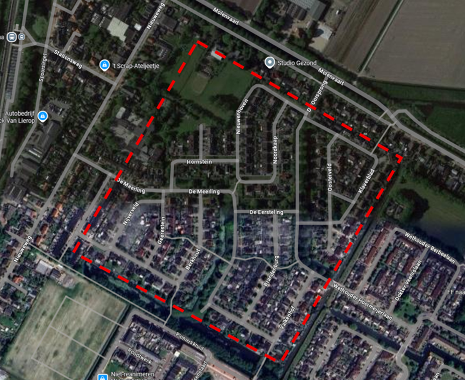 Elshof Noord van bovenaf - Anna Paulowna