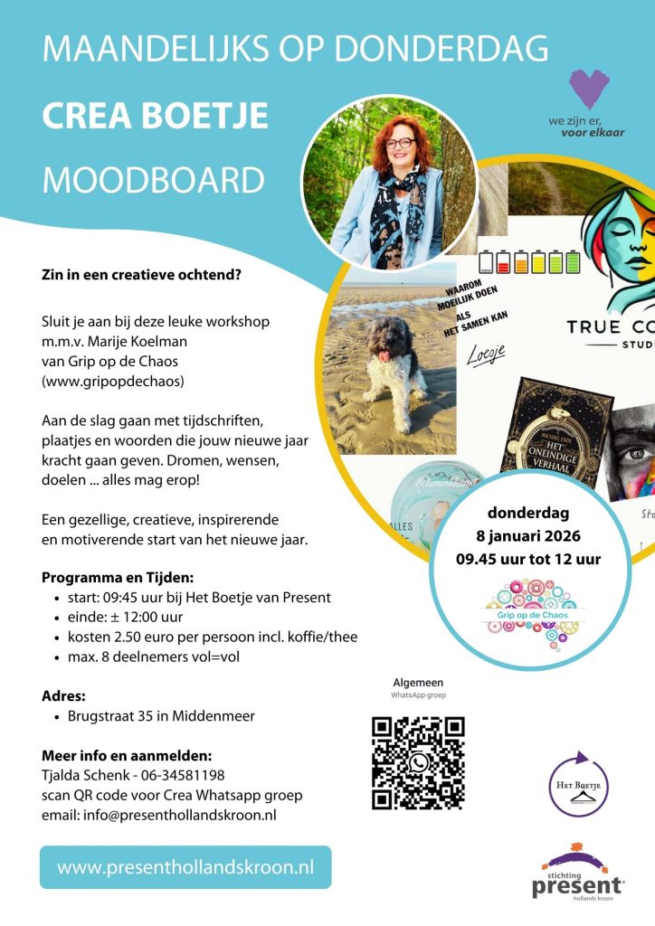 flyer Crea boetje: Maak je eigen moodboard