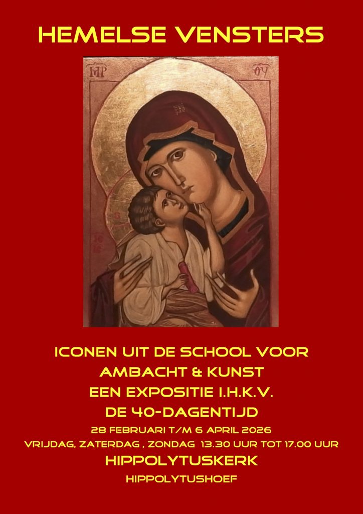 Expositie Hemelse vensters poster