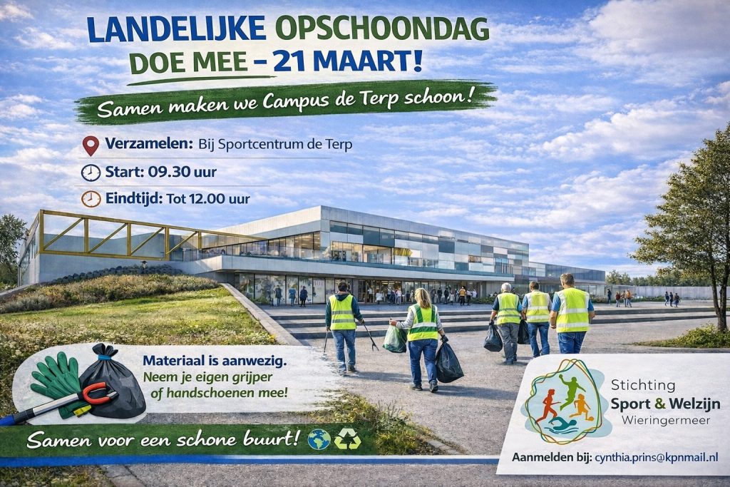 Landelijke opschoondag, Samen maken we Campus de Terp schoon!