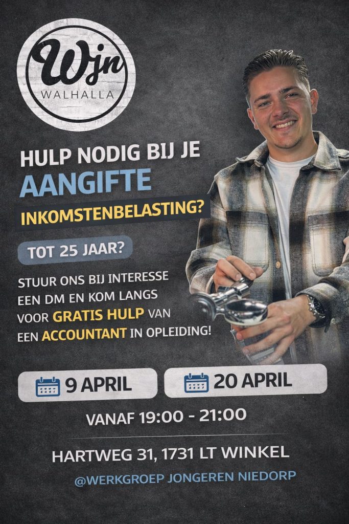 Flyer hulp bij je aangifte inkomstenbelasting
