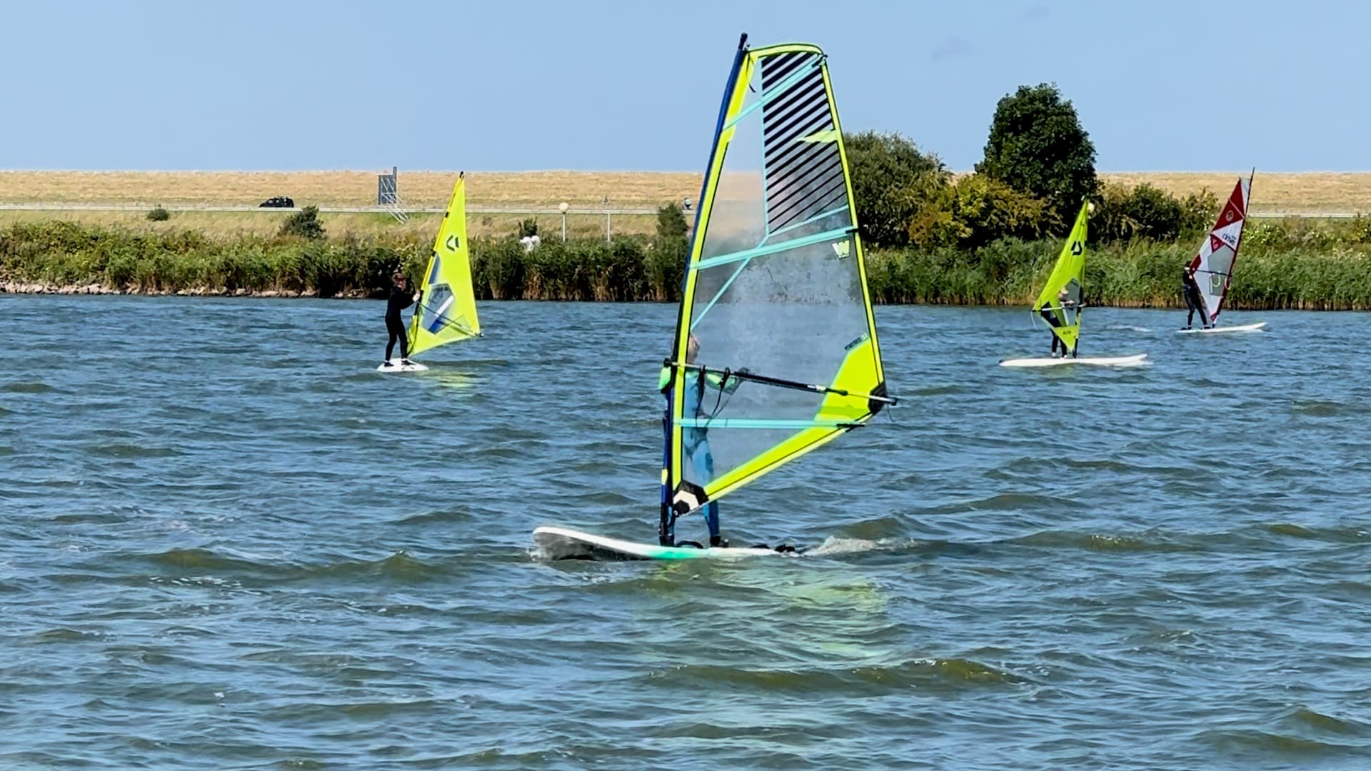Windsurfen op het Amstelmeer