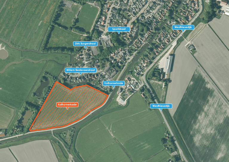 Kolhornerkade locatie kaart