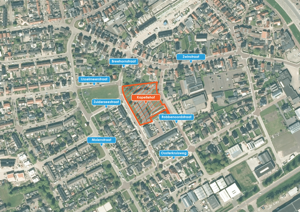 Locatie op de kaart van Kapellehof Den Oever.