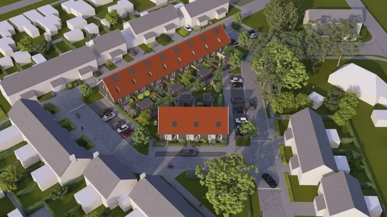 Voorlopig ontwerp woningen De Kule in Den Oever