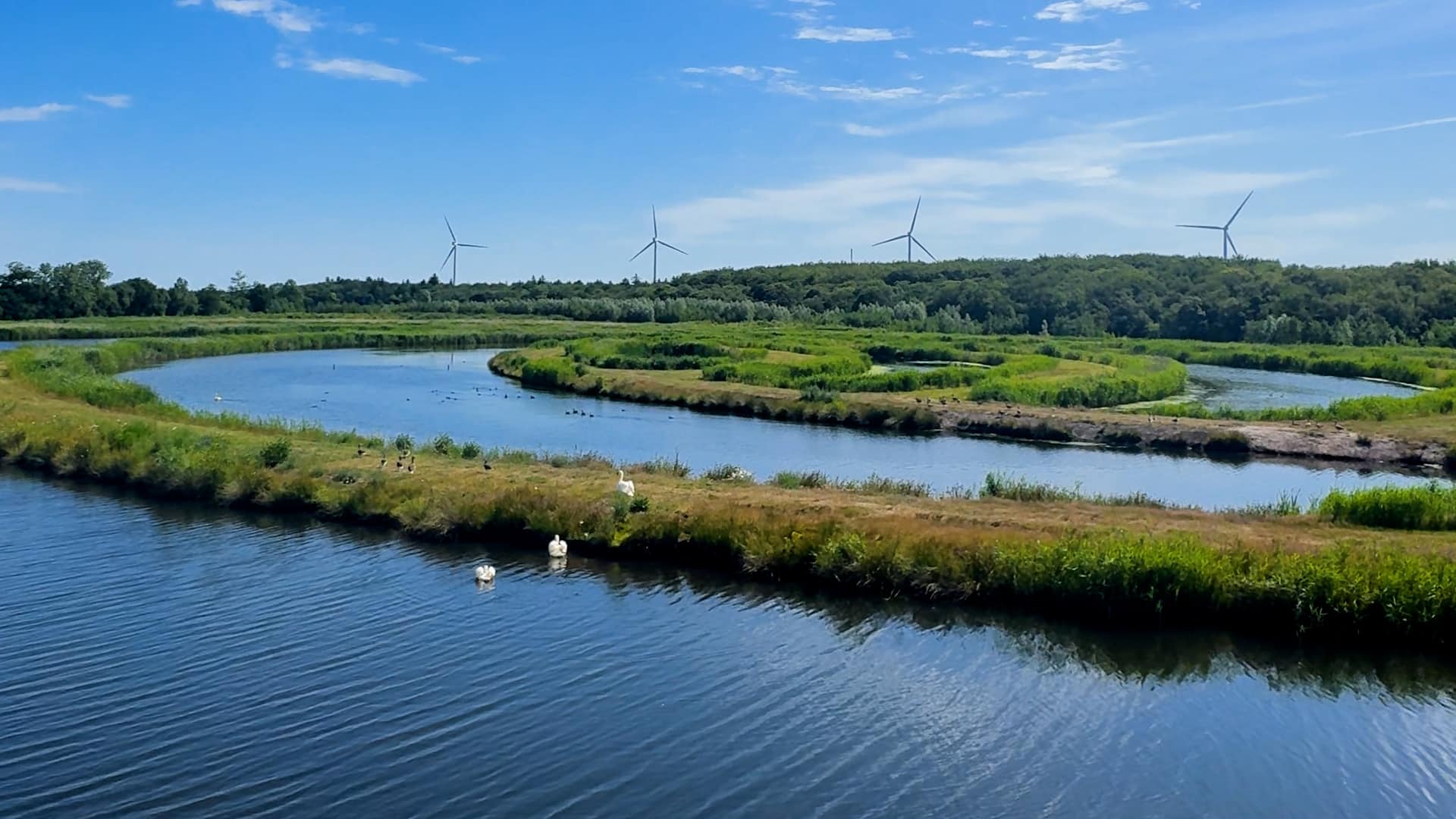 uitzicht vanuit uitkijktoren Slootdorp