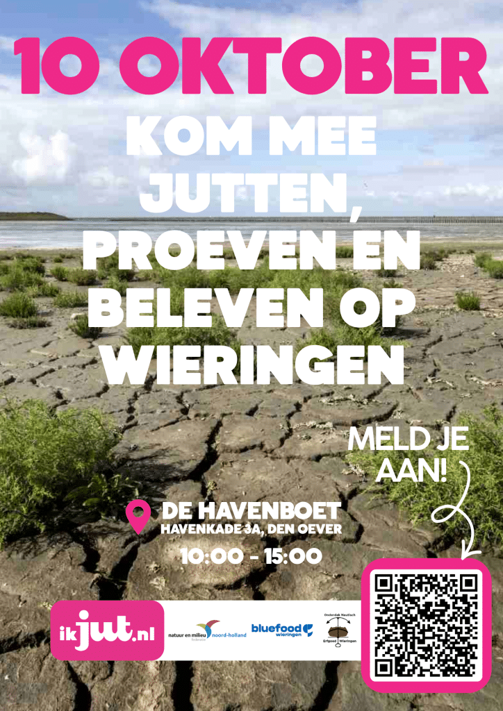 Poster Wieringer opruimactie langs het Wieringerpad voor een schonere waddenzee
