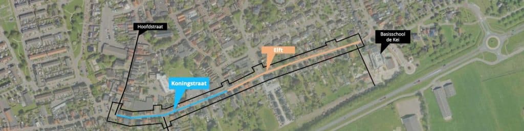 Herinrichting Koningstraat-Elft Hippolytushoef