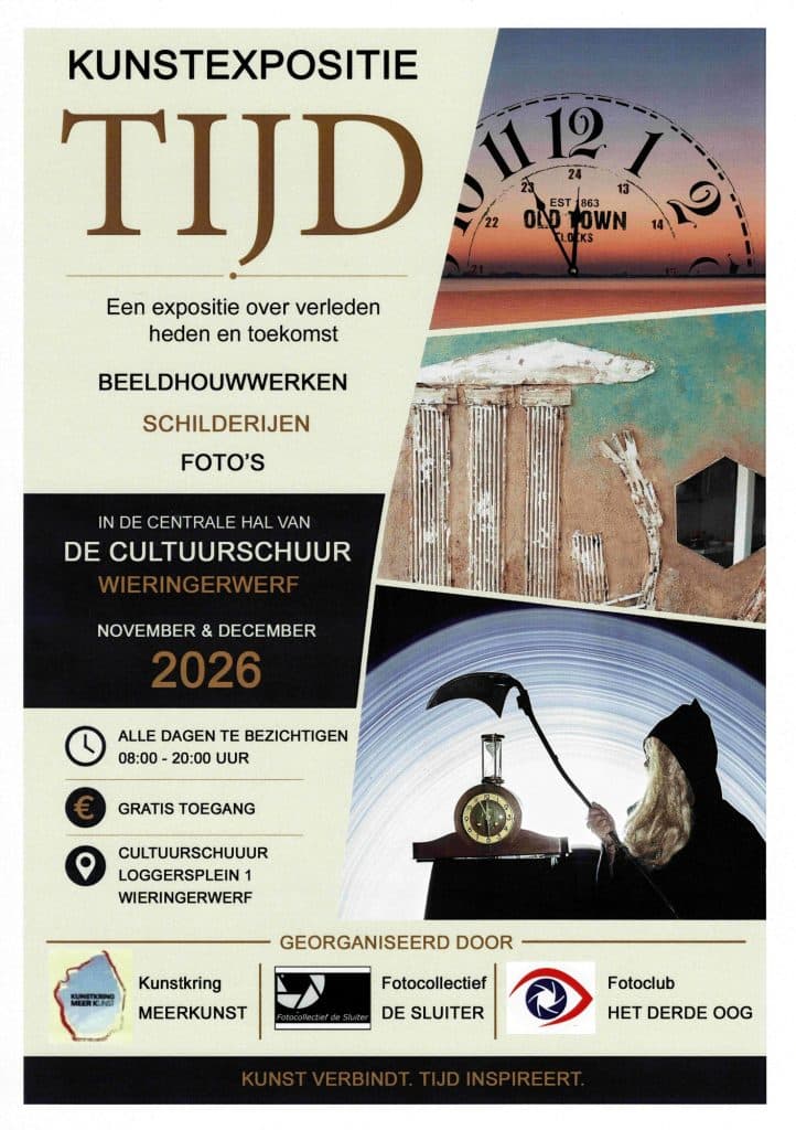 poster expositie Tijd in de Cultuurschuur